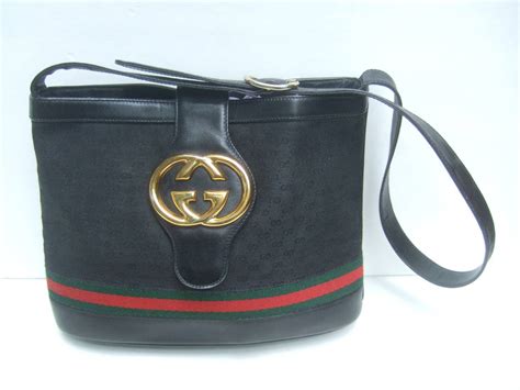 vintage gucci bags 1980s black